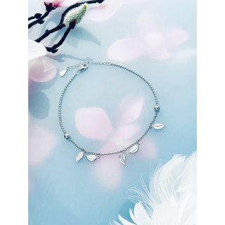 Blatt 925 Silber Bein Armband