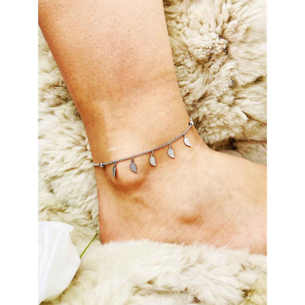 Blatt 925 Silber Bein Armband