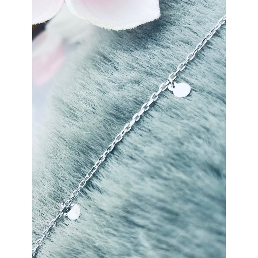 Kreis 925 Silber Bein Armband