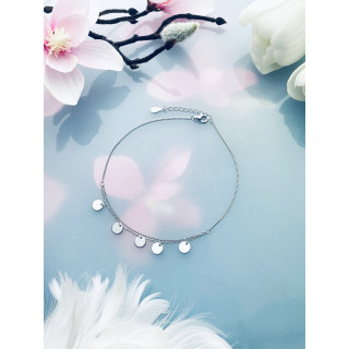 Kreis 925 Silber Bein Armband