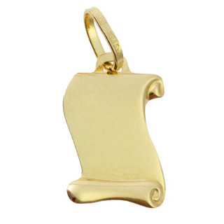 Złoty wisiorek zawieszka papirus