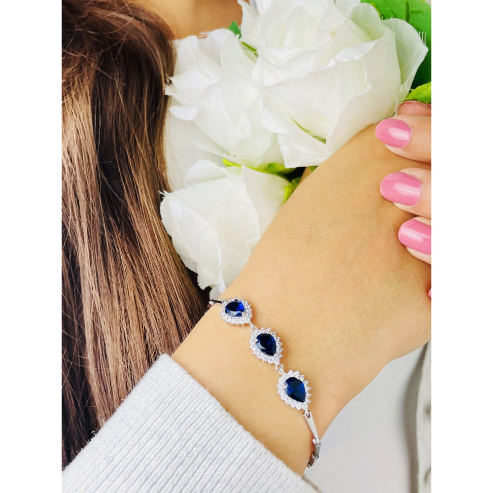 Armband 925 Silber Damen mit Zirkonia