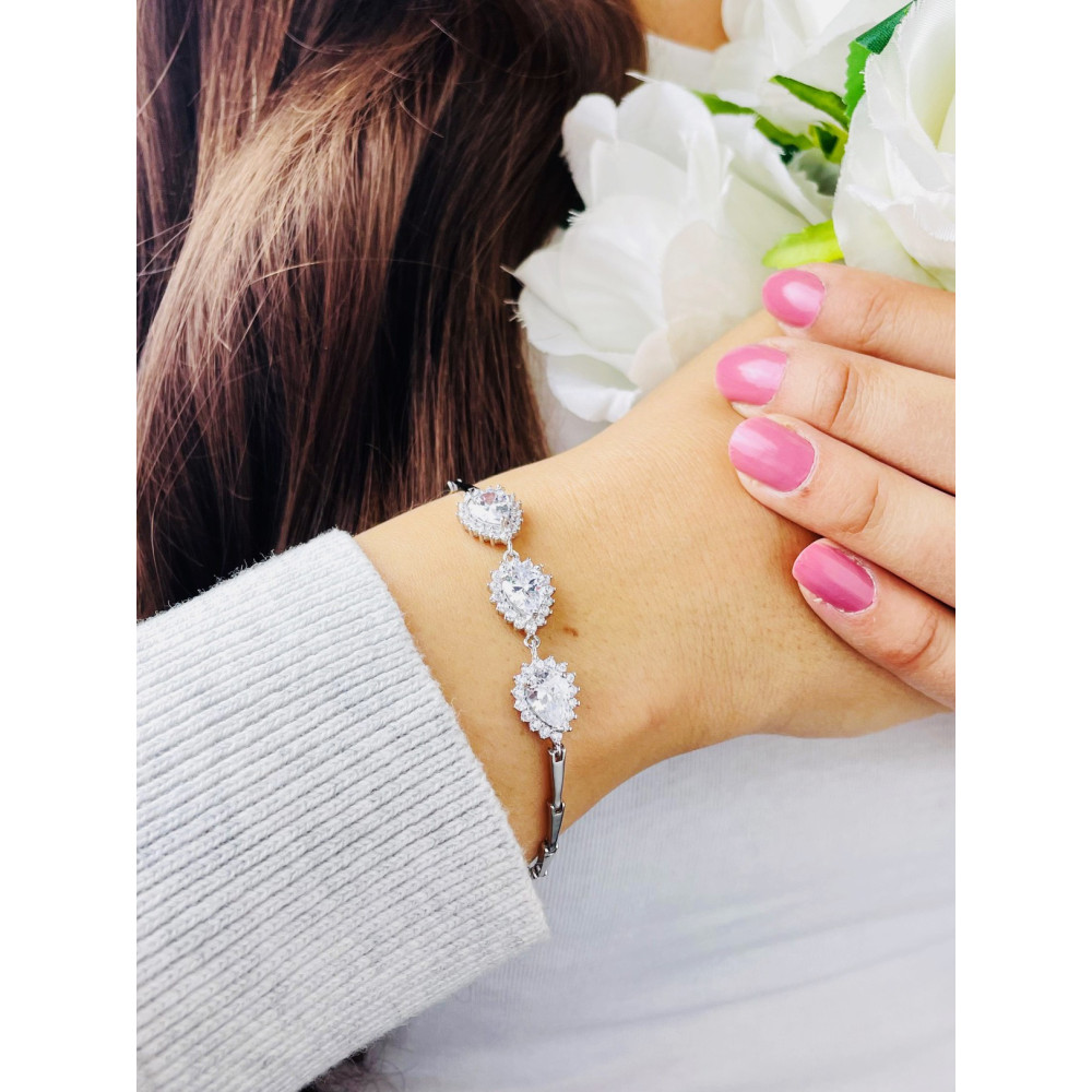 Armband 925 Silber Damen mit Zirkonia