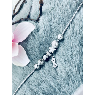 Herz Infinity Stern Charm Armband 925 Silber Damen mit Zirkonia