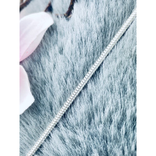 Srebrna bransoletka wężyk charms