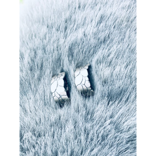 copy of Złote kolczyki przecinki z cyrkoniami