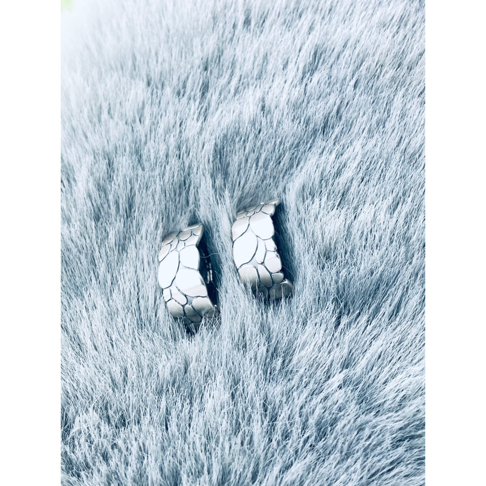 Halbkreis 925 Silber Ohrringe Damen