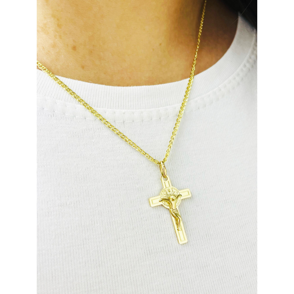 Goldanhänger Kettenanhänger Gold Anhänger Kreuz Goldkreuz Gelbgold 585er