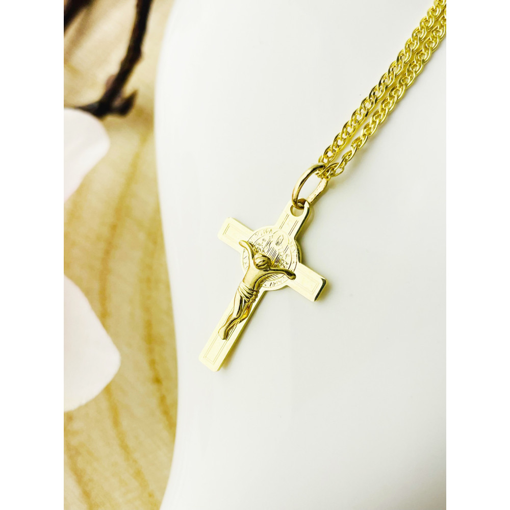 Goldanhänger Kettenanhänger Gold Anhänger Kreuz Goldkreuz Gelbgold 585er