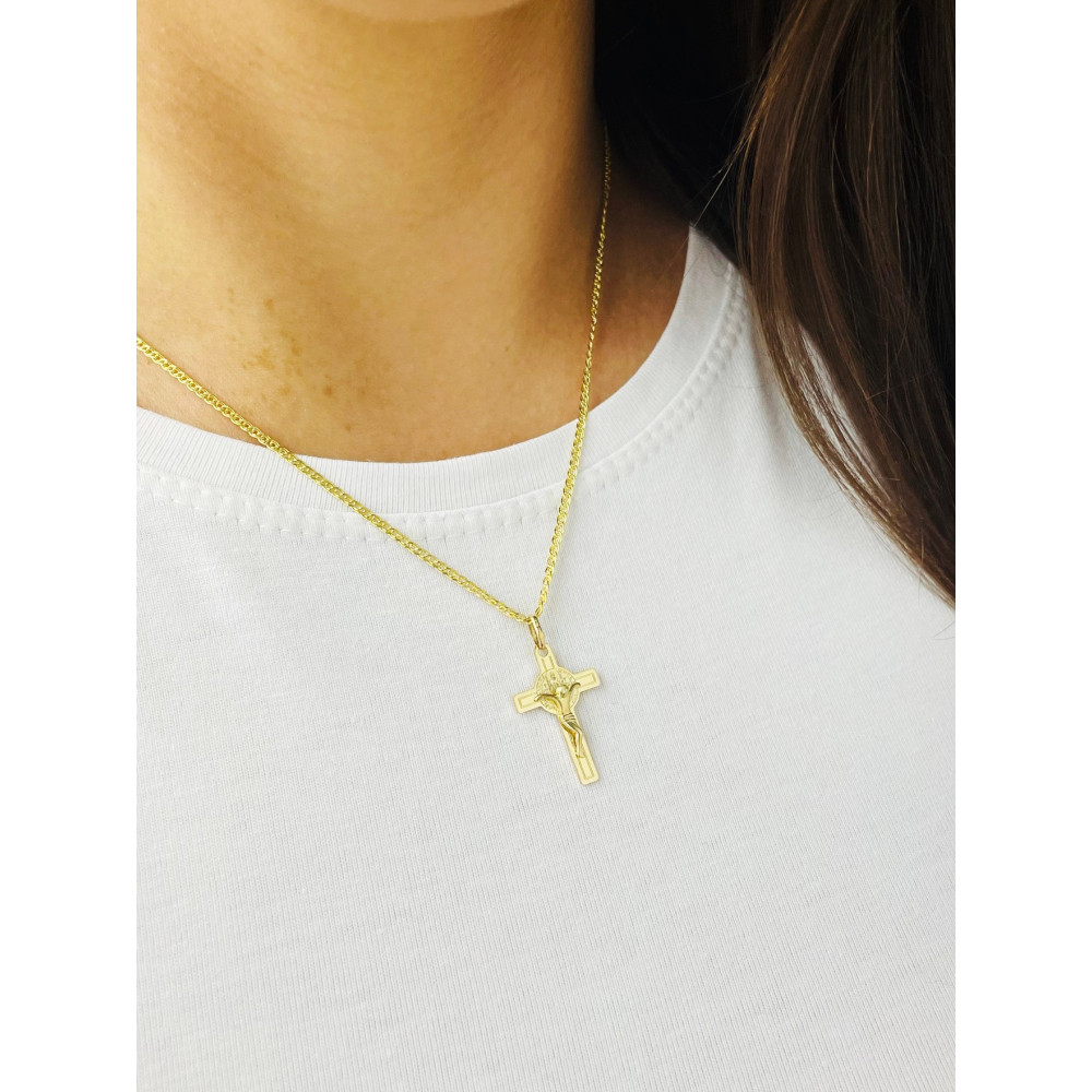 Goldanhänger Kettenanhänger Gold Anhänger Kreuz Goldkreuz Gelbgold 585er