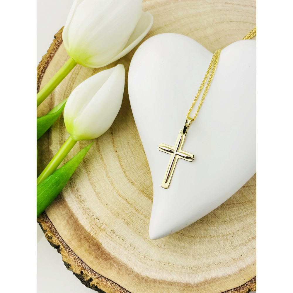 copy of Złoty krzyżyk klasyczny diamentowany