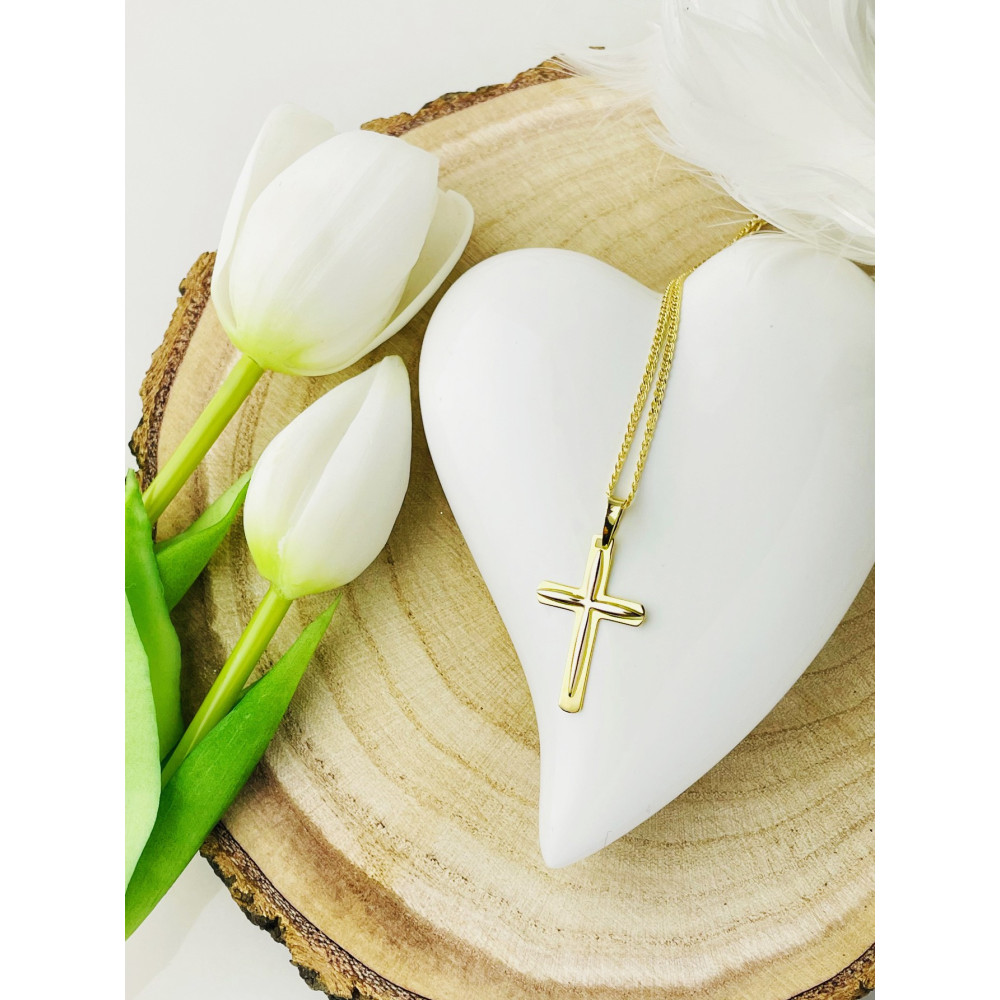 copy of Złoty krzyżyk klasyczny diamentowany