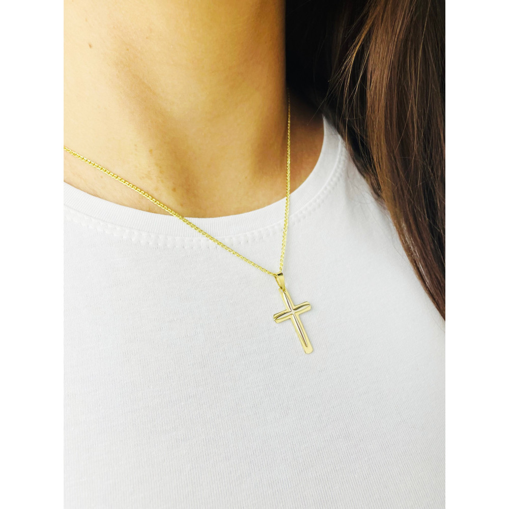 Goldanhänger Kettenanhänger Gold Anhänger Kreuz Goldkreuz Gelbgold 585er 14KT