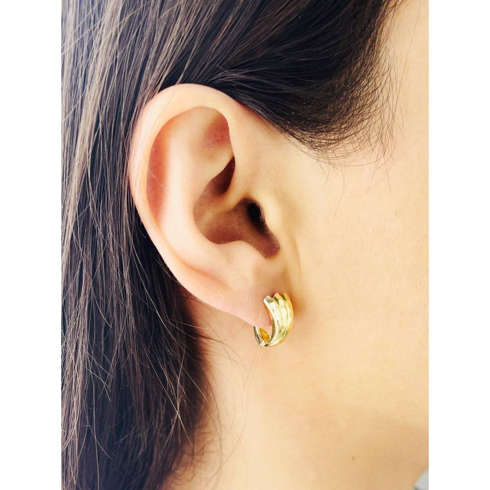 copy of Złote kolczyki wiszące patyczki