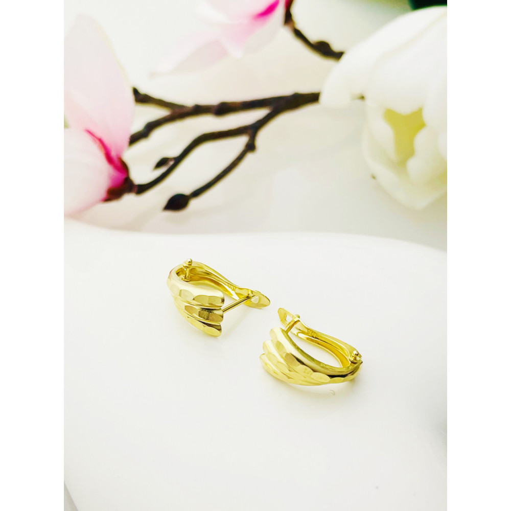 Ohrringe Ohrhänger Ohrstecker Ohrschmuck Gelbgold Paar 585er 14KT