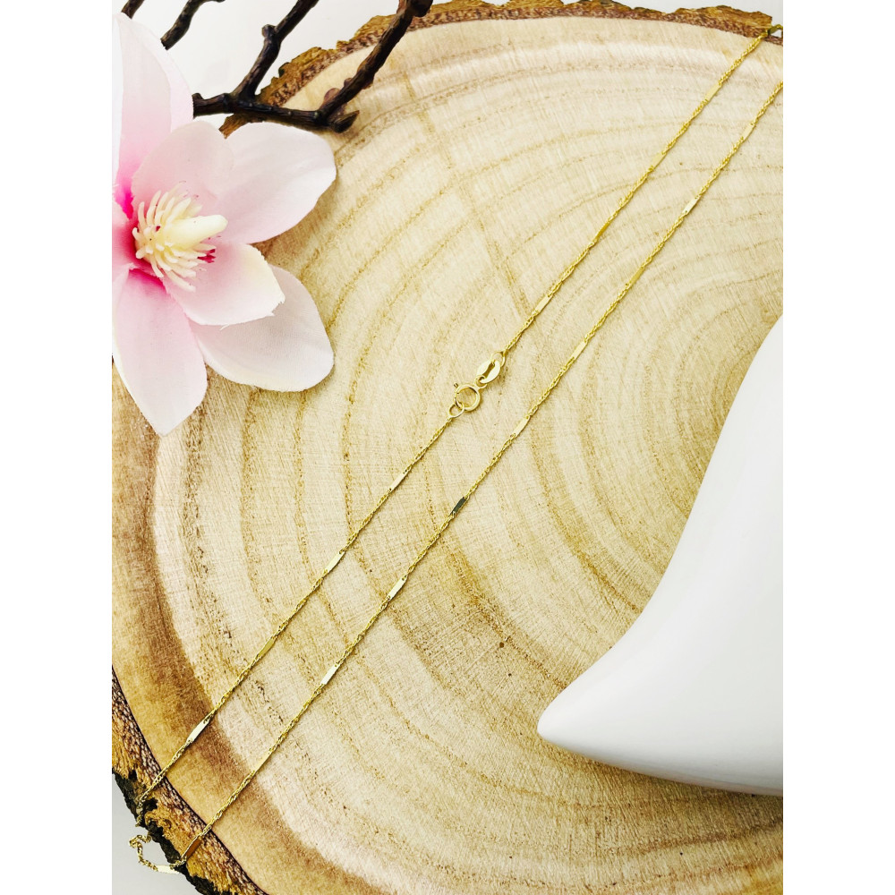 Goldkette Halskette Gelbgold Singapur Magic Platte