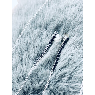 copy of Złote kolczyki przecinki z cyrkoniami