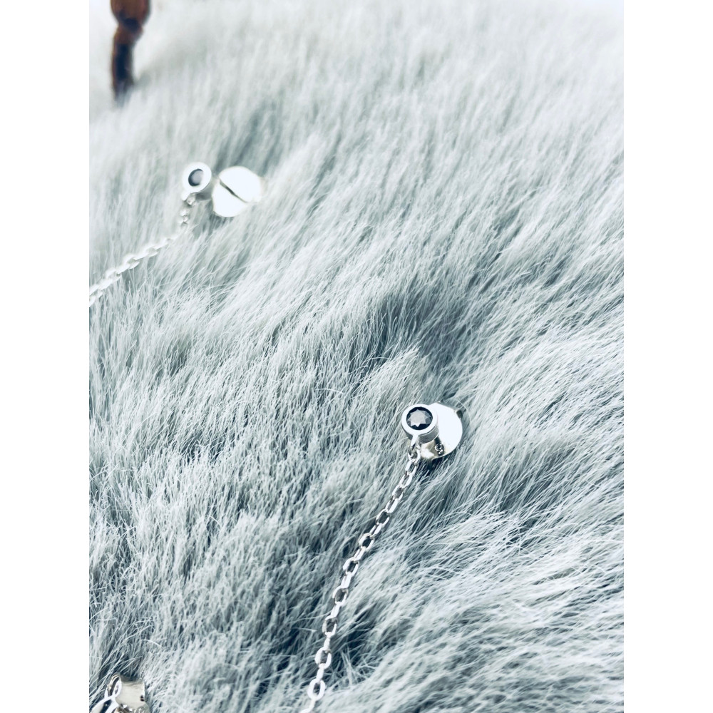 copy of Złote kolczyki przecinki z cyrkoniami