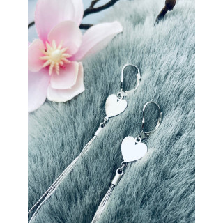 Herz 925 Silber Ohrringe Damen