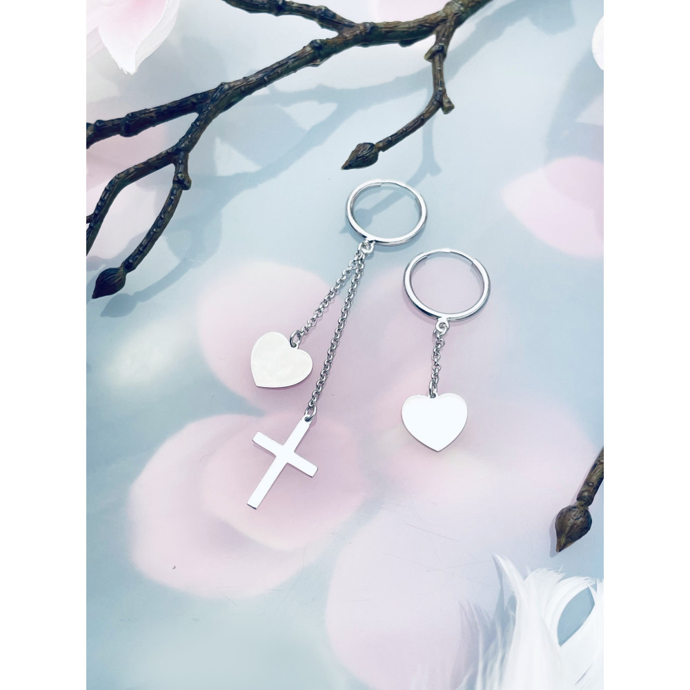 copy of Złote kolczyki przecinki z cyrkoniami