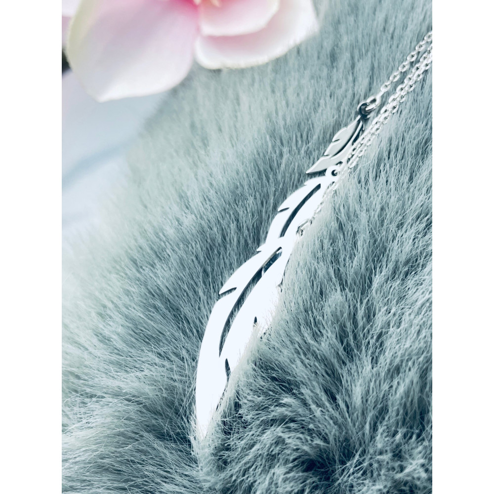 Feder 925 Silber Ohrringe Damen