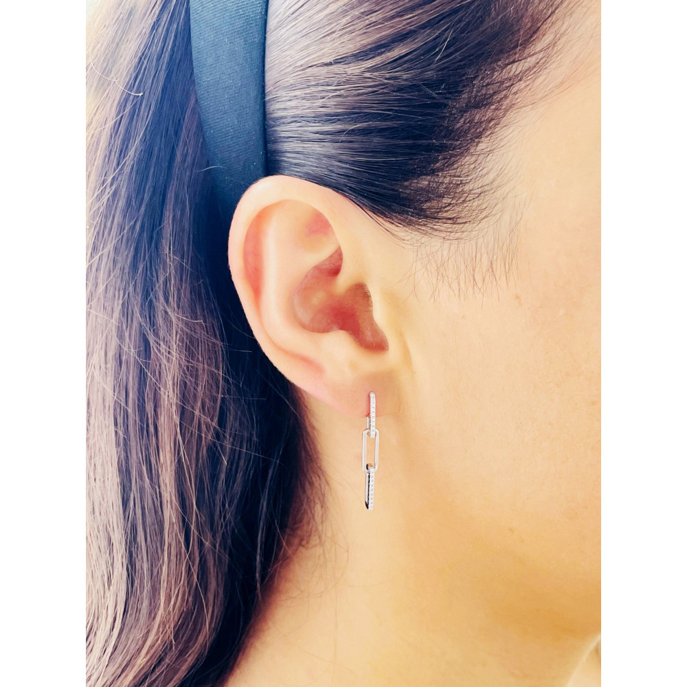 Kette 925 Silber Ohrringe Damen