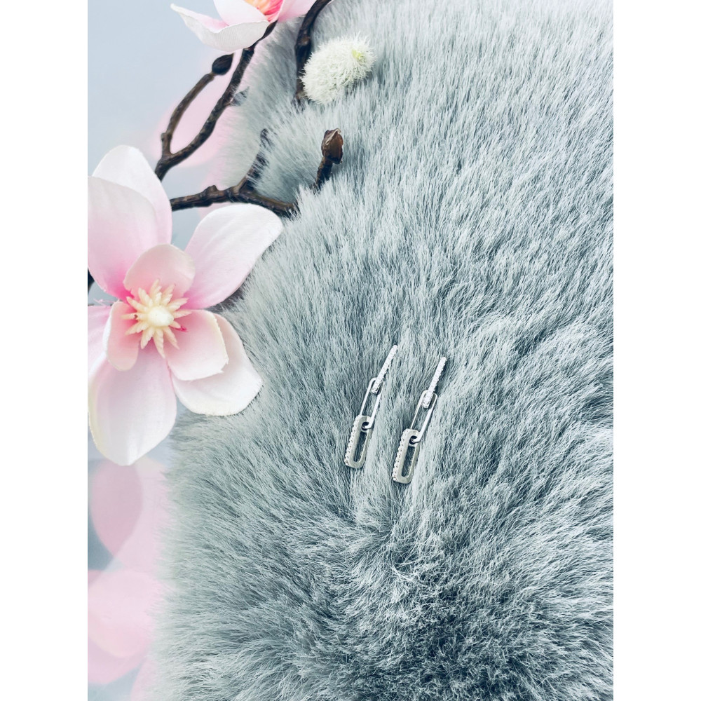 Kette 925 Silber Ohrringe Damen