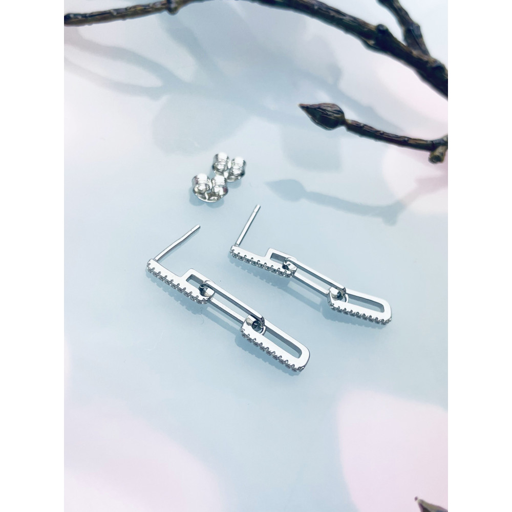 Kette 925 Silber Ohrringe Damen