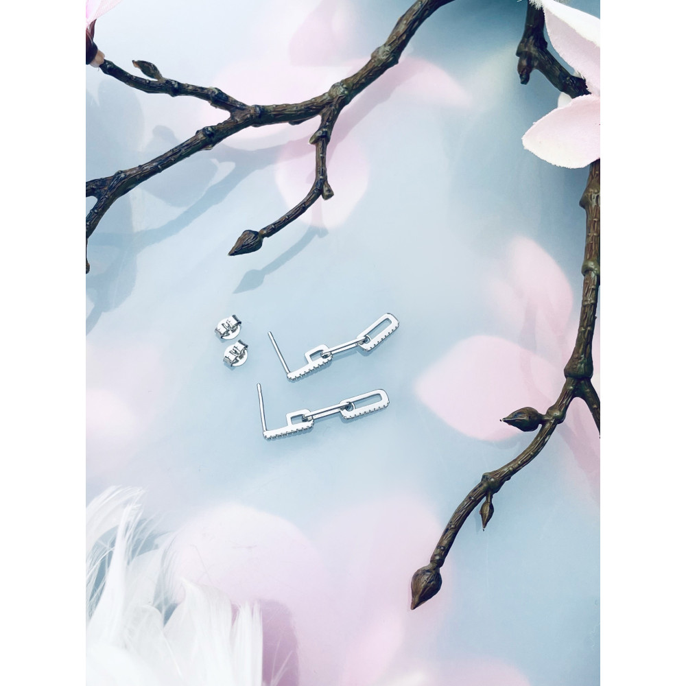 Kette 925 Silber Ohrringe Damen