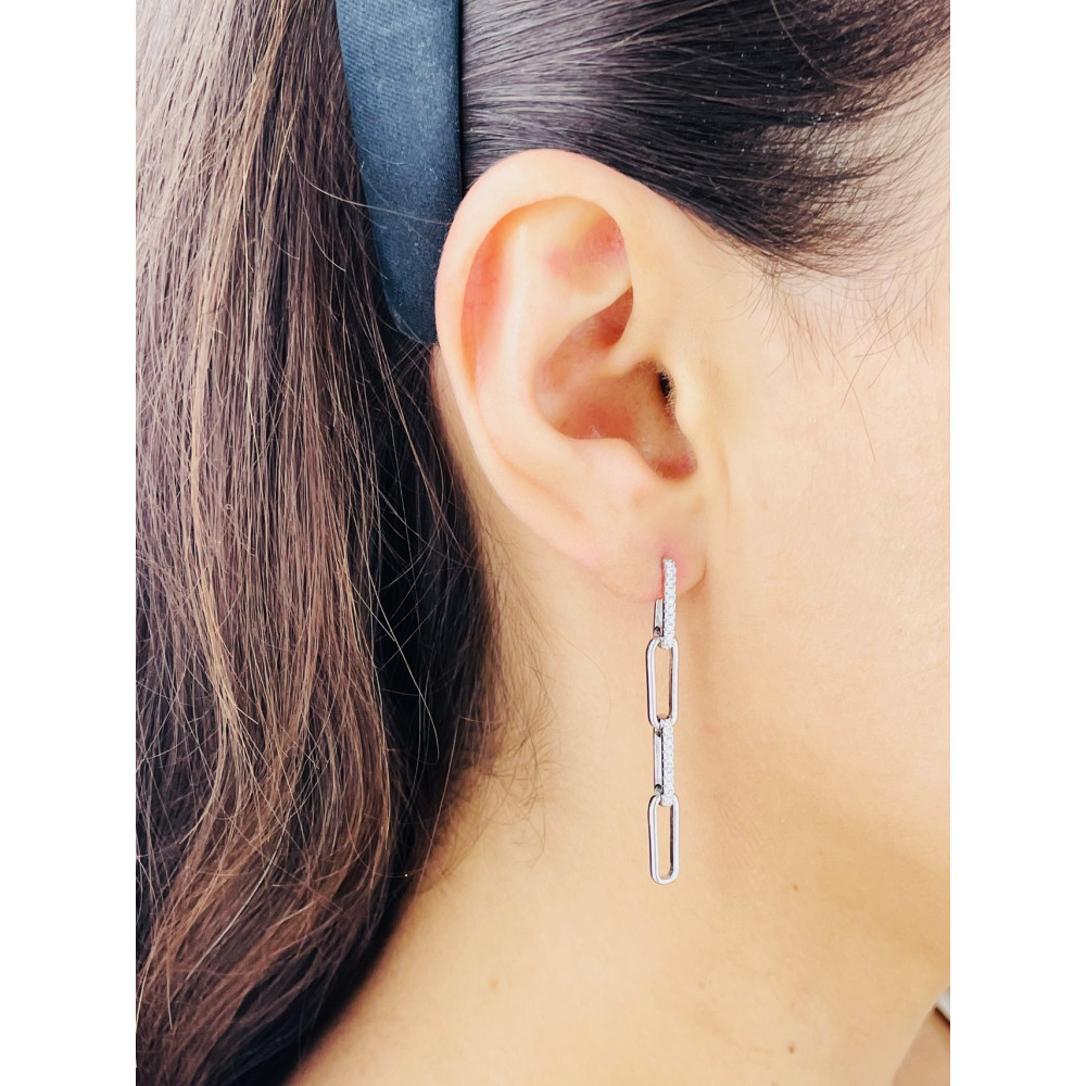 Kette 925 Silber Ohrringe Damen