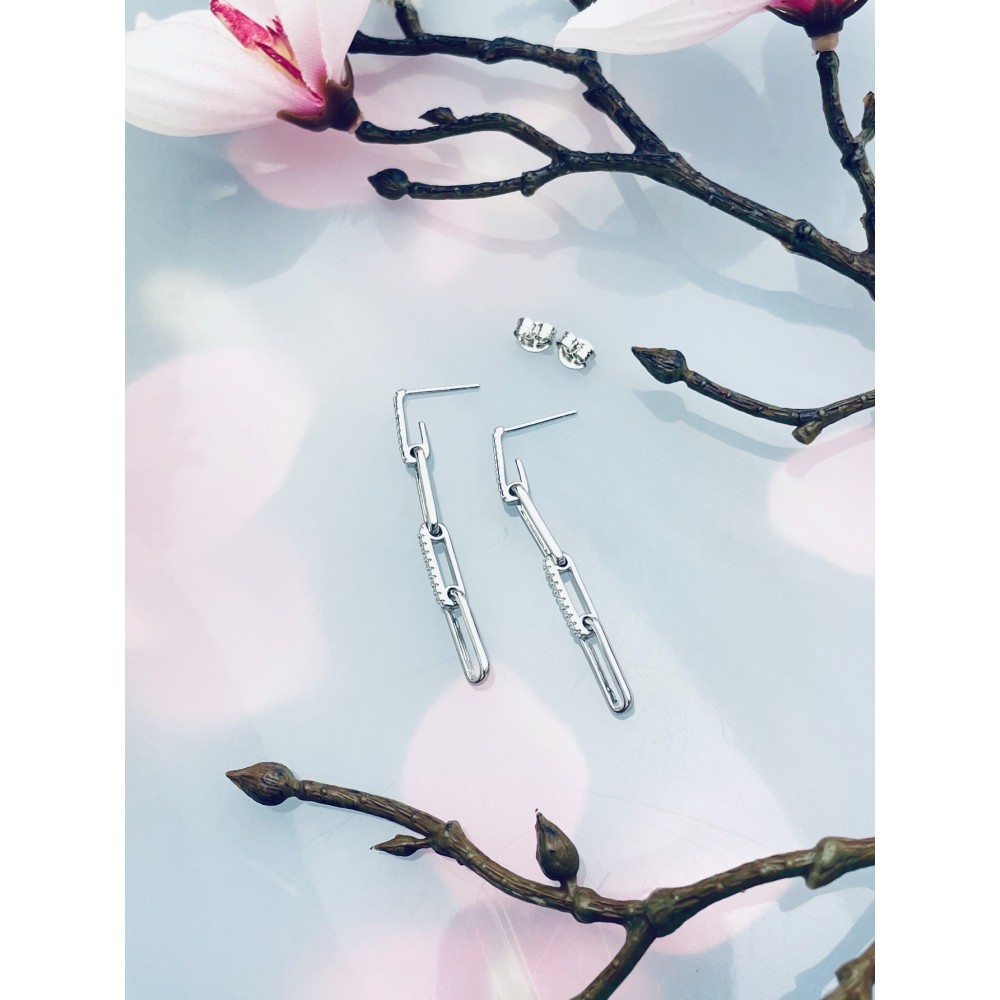 Kette 925 Silber Ohrringe Damen