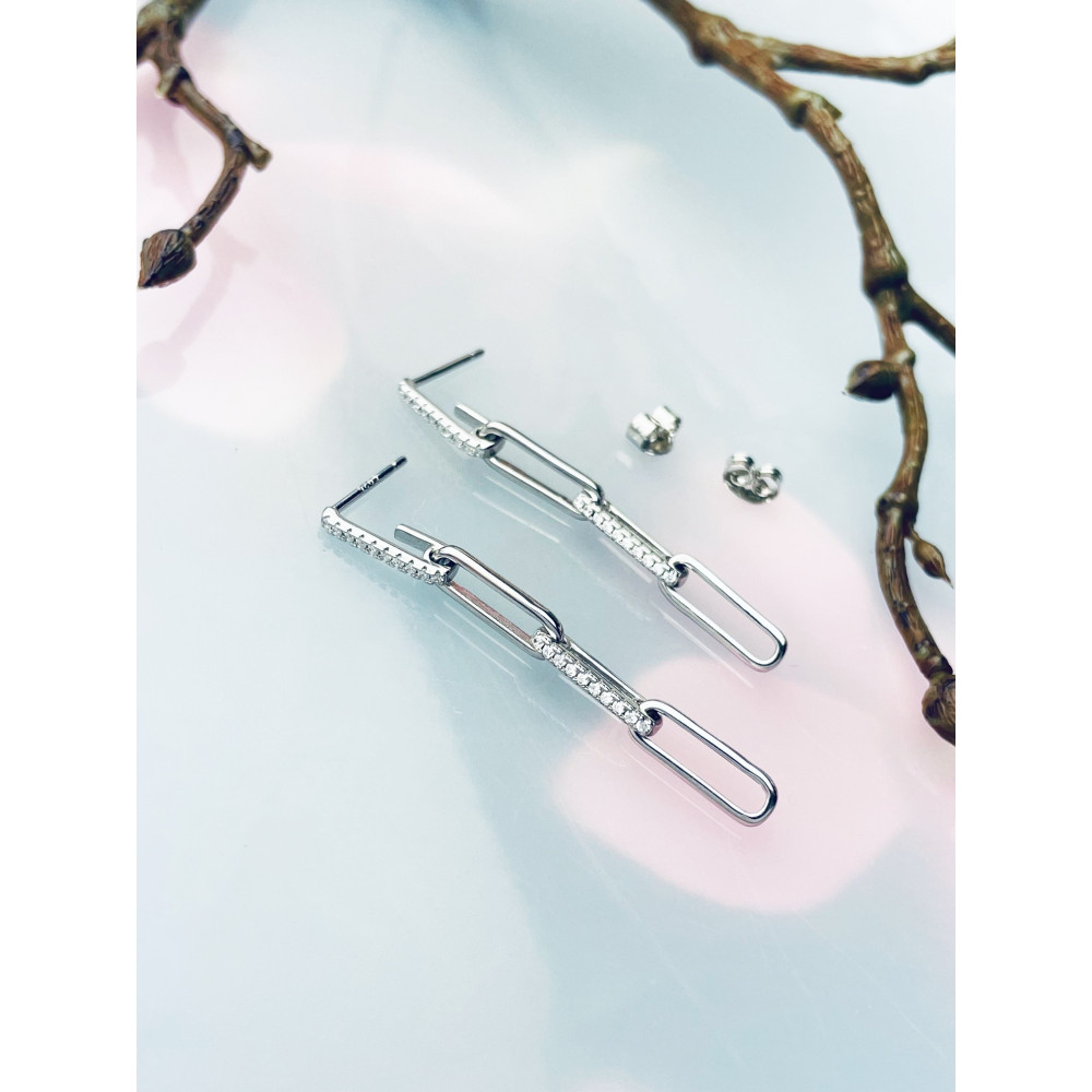 Kette 925 Silber Ohrringe Damen