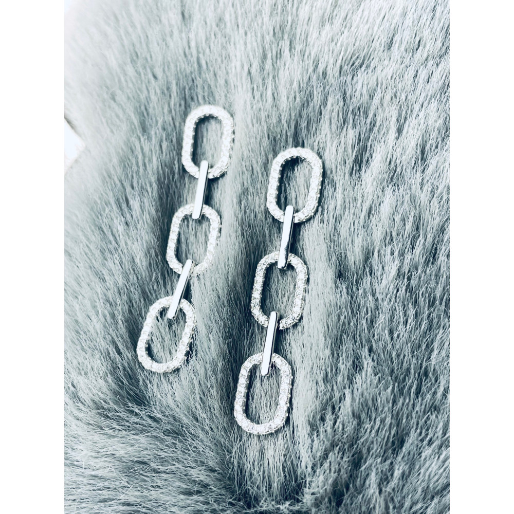 Kette 925 Silber Ohrringe Damen