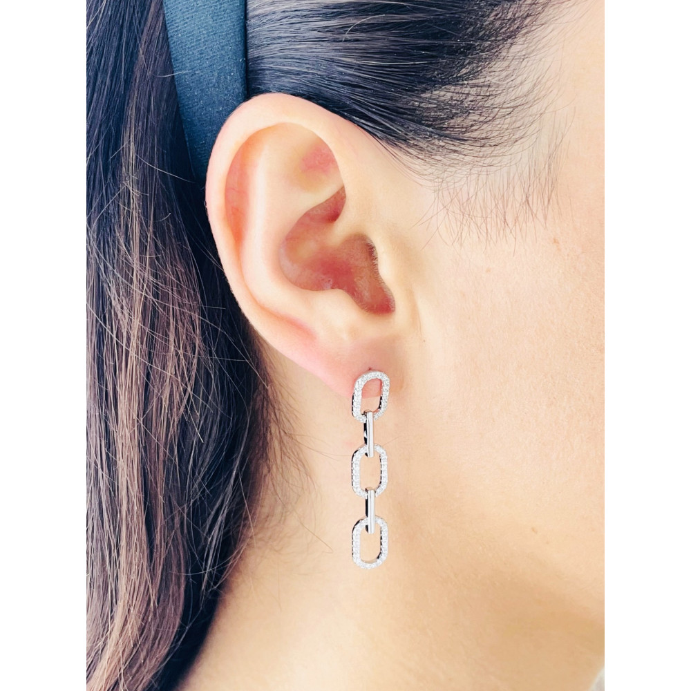 Kette 925 Silber Ohrringe Damen