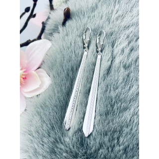 Krawatte 925 Silber Ohrringe Damen