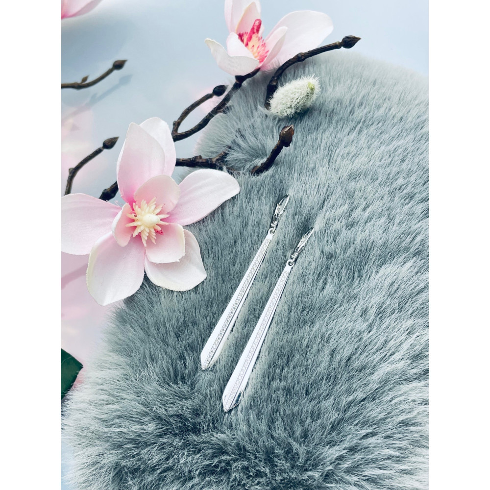 Krawatte 925 Silber Ohrringe Damen