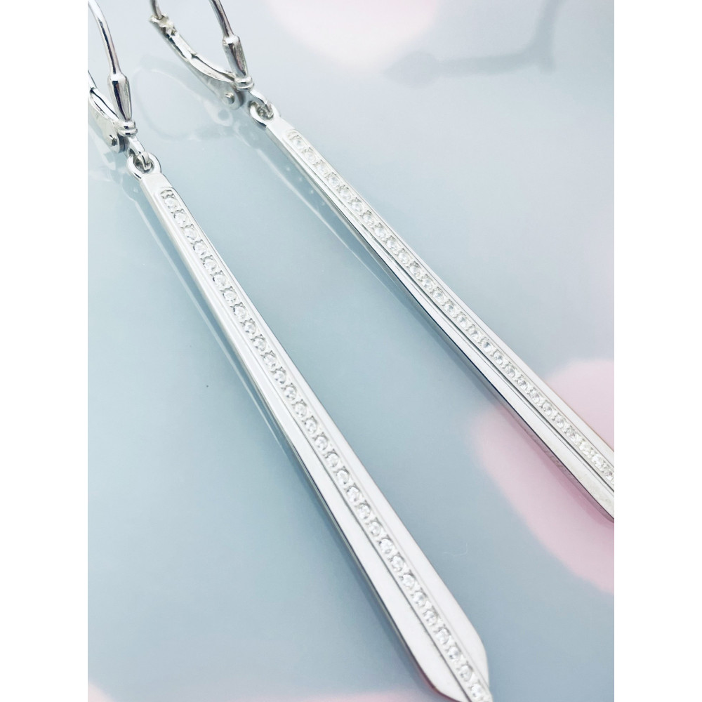 Krawatte 925 Silber Ohrringe Damen