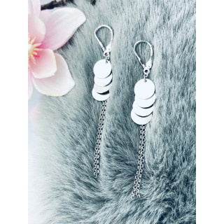 Kreis 925 Silber Ohrringe Damen