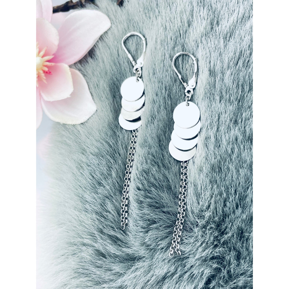 Kreis 925 Silber Ohrringe Damen