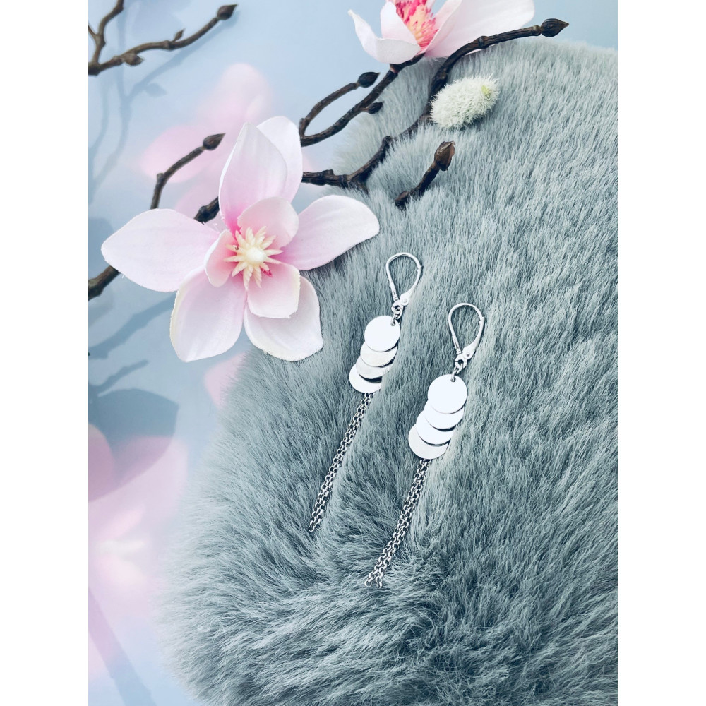 Kreis 925 Silber Ohrringe Damen