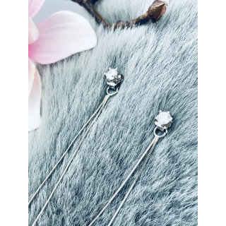 Kette 925 Silber Ohrringe mit Zirkonia