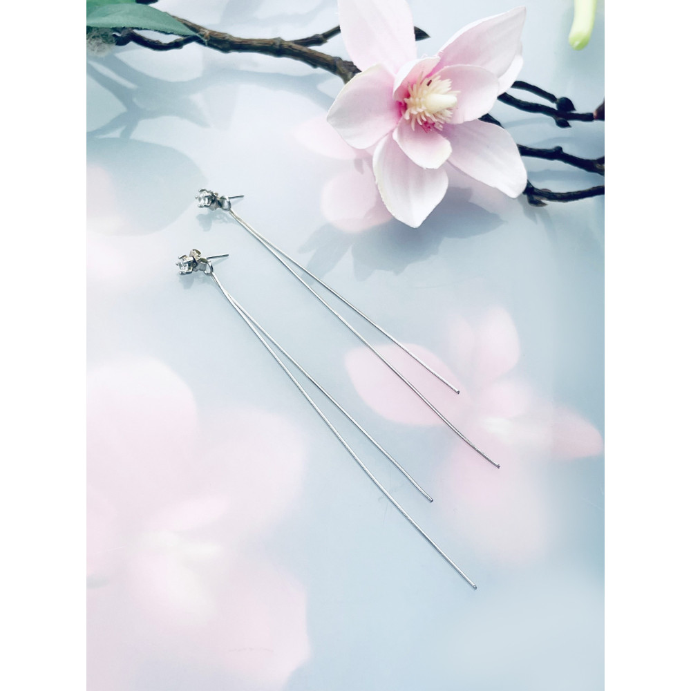 Kette 925 Silber Ohrringe mit Zirkonia