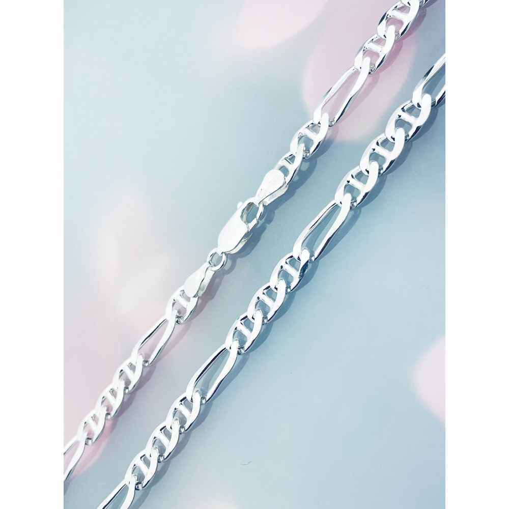 925 Silber Halskette Figarokette Figaro