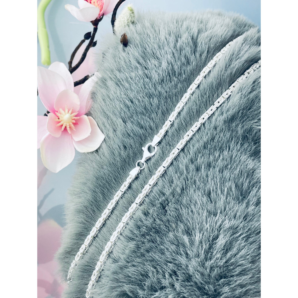 Srebrny łańcuszek Bizantyjski Królewski