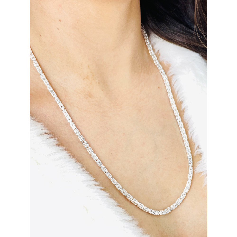 925 Silber königliches Halskette