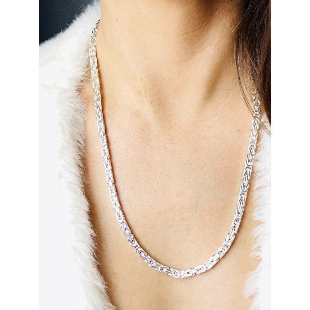 925 Silber königliches Halskette