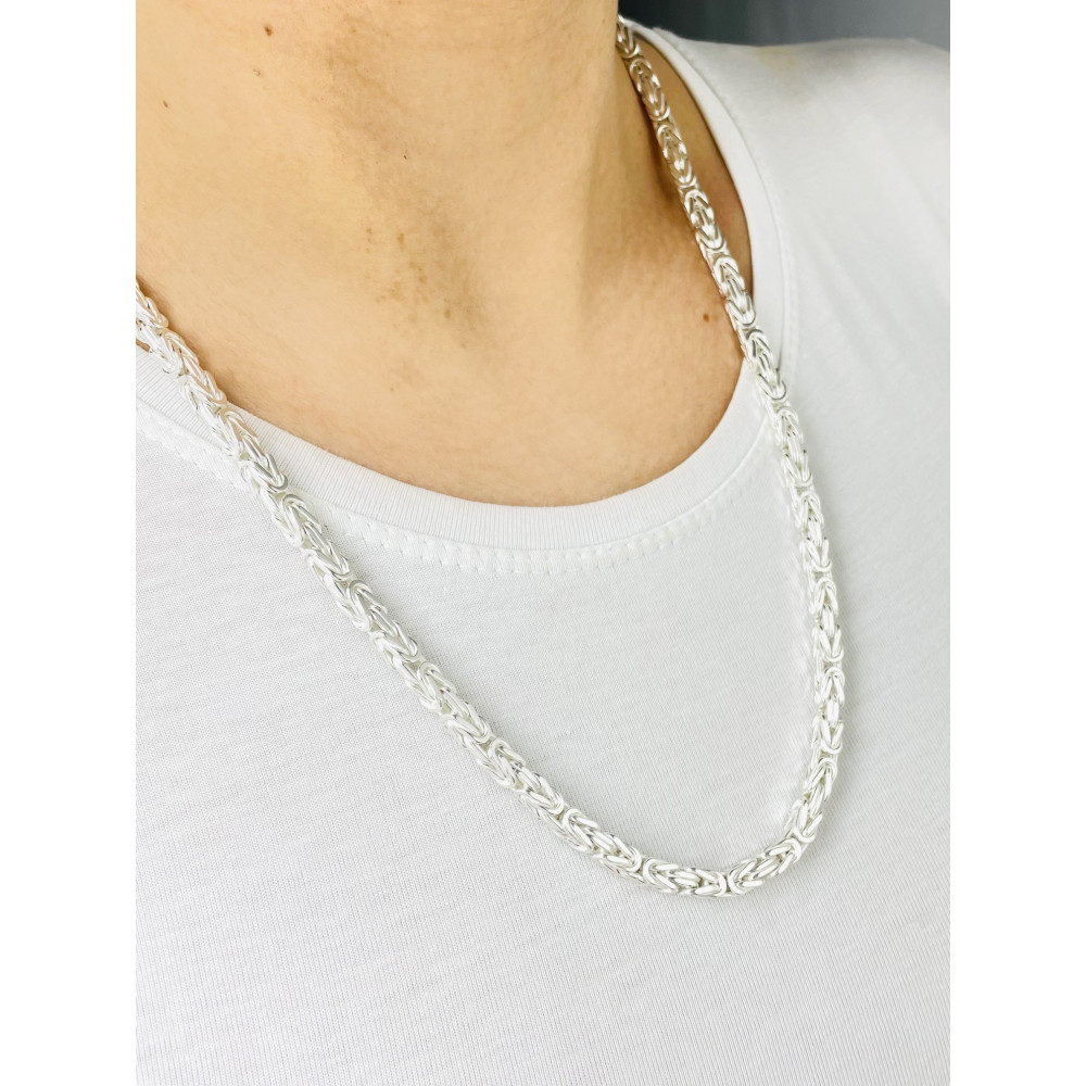 925 Silber königliches Halskette