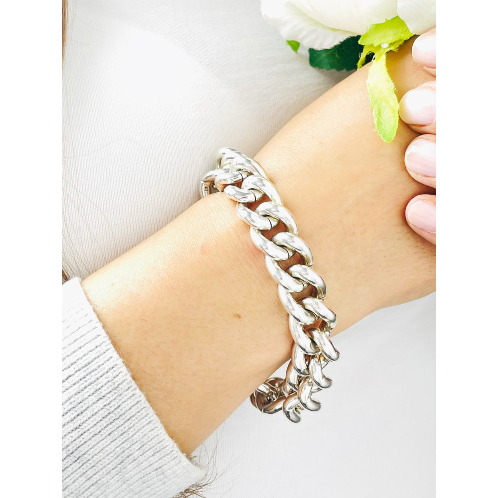 Silber 925 Panzerkette Armband