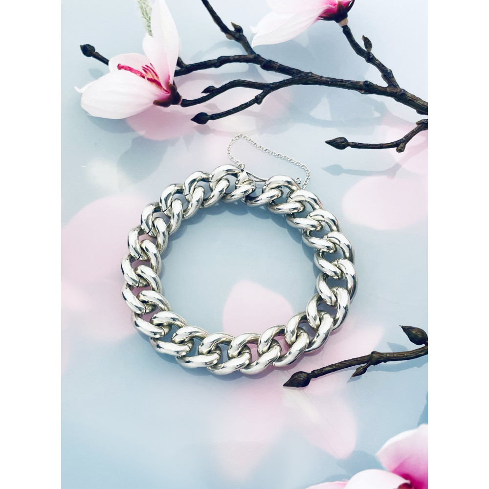 Silber 925 Panzerkette Armband