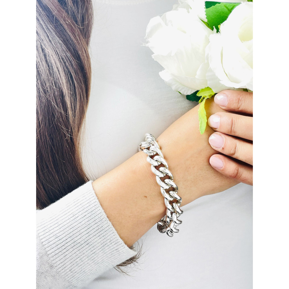 Silber 925 Panzerkette Armband